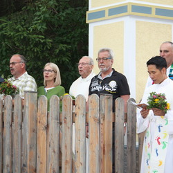 Empfang beim Waitschacher Kreuz