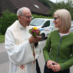 Empfang beim Waitschacher Kreuz